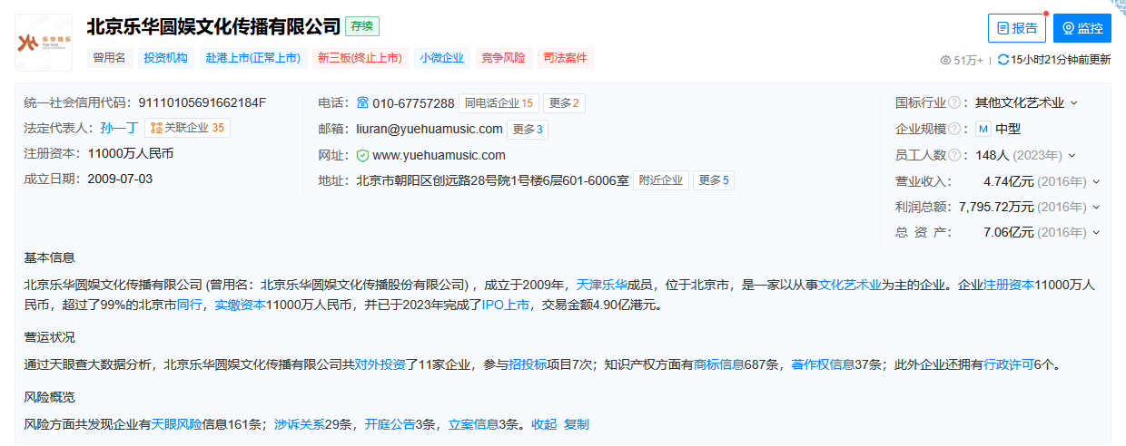 乐华娱乐因歌曲著作权使用问题起诉网易云音乐 