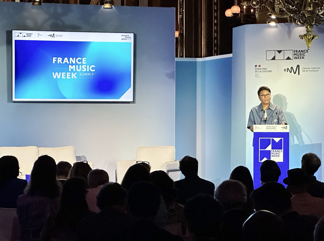 李秀满受邀法国音乐周演讲 马克龙总统共议AI时代创作合作 