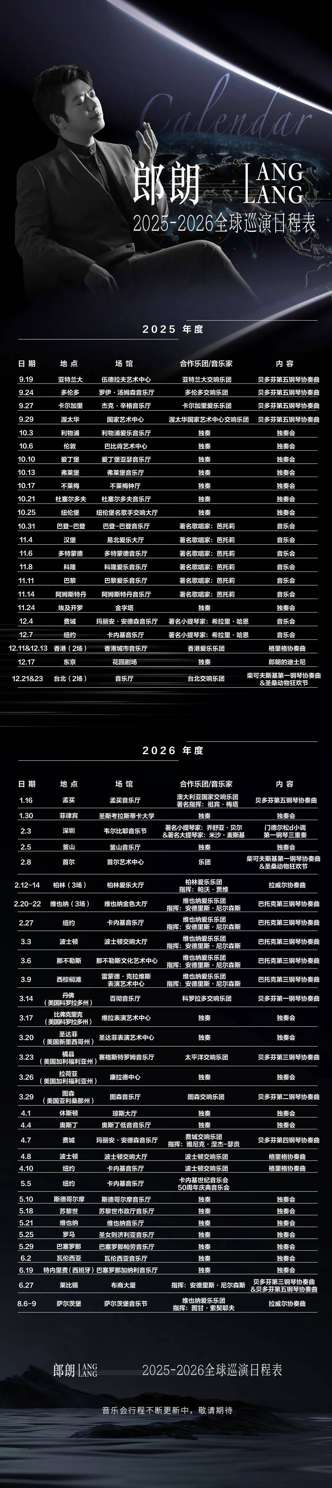 「2025-2026」郎朗全球巡演音乐季开启 金字塔里究竟藏着多少音乐密码？ 
